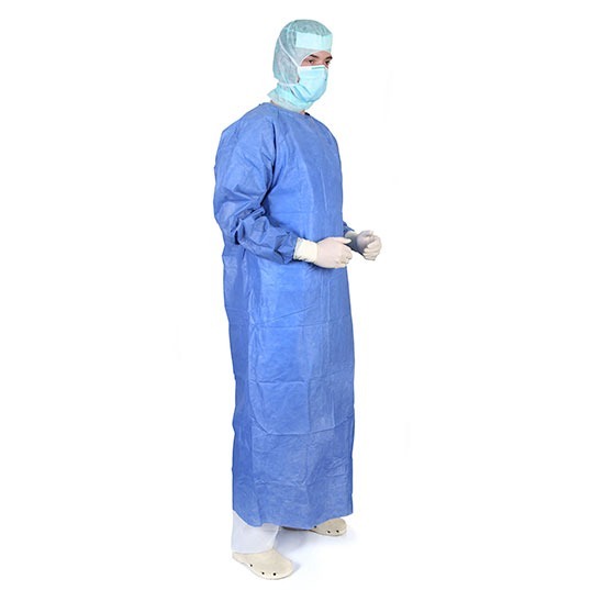 Sterile surgical gowns reinforced